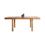 Table de salle � manger tavina 120?200 cm ? table extensible en bois massif de sheesham verni