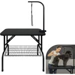 Table de soins pour chiens - aufun - modèle pliable - 80x46x76 cm - surface antidérapante - capacité ... Table de soins pour chiens - aufun - modèle pliable - 80x46x76 cm - surface antidérapante - capacité ...