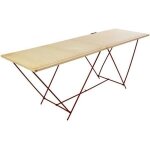 Table a tapisser tapissier pro pliable pliante bois pieds metal valise 2m