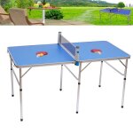Table de tennis de table pliante - table de ping - pong - ensemble de table de ping - pong avec net de ...