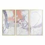 Tableau - abstrait - urbain - 3 pices - 180 x 120 cm - encadr - design contemporain