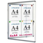 Tableau daffichage vitrine 49 x 67 cm 4 x a4 avec 8 aimants Tableau daffichage vitrine 49 x 67 cm 4 x a4 avec 8 aimants