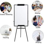 Tableau blanc jnishon 90 cm x 60 cm tableau blanc trpied enfant tableau blanc de chevalet effaable ...