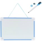 Tableau blanc magn�tique bleu - petit tableau effa�able � sec double face avec marqueur tableau m�mo ...