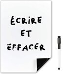 Tableau blanc magn�tique - a3 - 42 x 30 cm - stylo effa�able inclus - durable