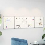 Tableau blanc magn�tique pliable - vidaxl - 160x40x17 cm - blanc - surface lisse - facile � installer ...