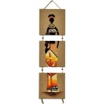 Tableau cadre moderne d�coration murale tableaux deco muraux africain peinture sur toile de lin dessin ...