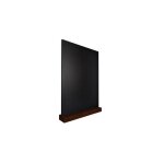 Tableau � craie noir double face � poser sur table avec base en bois format a6 lot de 4 pi�ces