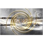 Tableau dco abstrait rouages - abstrait - 80x50 cm