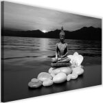 Tableau décoration murale bouddha 60x40 cm galets zen orchidée eau mer montagnes coucher de soleil feng ... Tableau décoration murale bouddha 60x40 cm galets zen orchidée eau mer montagnes coucher de soleil feng ...