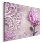 Tableau dcoration murale fleur motif vgtal 50x40 cm impression sur toile fleur rose abstrait motifs ...