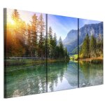 Tableau decoration murale - lumasoul - 5 - 2 - 1 - 0 - 2 - 2 - 10 - 3 - moderne motif - 3 parties - noir ...