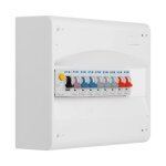 Eaton tableau �lectrique 1 rang�e pr� - �quip� 40a type ac + 8 disjoncteurs ip30 ik05