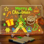 Tableau lumineuse message led tableaus en acrylique avec 7 couleurs stylo avec support r�glable tableau ...