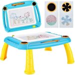 Tableau magn�tique enfant - zgeer - ardoise magique grand format - 4 couleurs - bleu