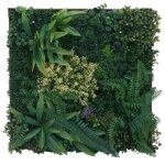 Tableau mural vegetal decoration murale avec plantes artificielles mur vegetal artificiel feuillage vert ...