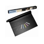 Tableau noir 200 x 45 cm adh�sif autocollant toutes surfaces + 5 craies