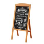 Tableau noir sur pied magnétique en bois panneau publicitaire extétieur 90x42. 5cm avec 2 aimants chevalet ... Tableau noir sur pied magnétique en bois panneau publicitaire extétieur 90x42. 5cm avec 2 aimants chevalet ...
