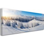 Tableau - montagne des carpates - 100x35 cm - toile coton - d�coration murale moderne - style contemporain ...