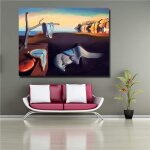 Tableau - salvador dali - peinture abstraite - multicolore - rectangulaire - int�rieur