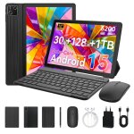 Tablette 10. 1 android 15 30go ram 128go rom wifi 6 batterie 6200mah �cran hd ips 2 - en - 1 clavier ...