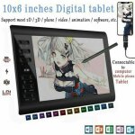 Tablette graphique g10 10x6 lecture rapide usb board avec stylo