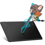 Tablette graphique num�rique 63x4 pouces compatible android / osu 4 touches rapides stylet sans batterie ...