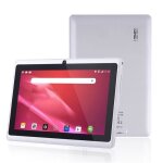 Tablette portable 7 pouces allwinner a33 512 mo + 4 go android 4. 4 quad core q88 blanc