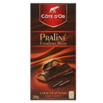 Tablette pralin fondant noir 200 g cte dor