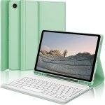 Tablette samsung tab a9 plus 11 pouces sm - x210 / x216 / x218 clavier blanc et �tui de protection vert ...