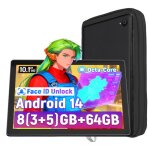 Tablette tactile 10 pouces android 14 8 go ram 64 go rom 1280�800 ips hd certification google gms wifi ...