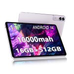 Tablette tactile 11 pouces tablette android 14 16 go ram 512 go rom ips 2560 * 1440 hd 10 000 mah type ...