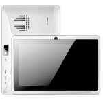 Tablette tactile 7 pouces quad core cam�ra flash android micro sd usb 8 go blanc + sd 4go yonis