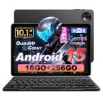 Tablette tactile - micrear - 101 android 15 - unisoc t310 - 18(6 + 12)go ram - 256go + tf 1to - clavier ...