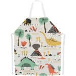 Tablier cuisine enfant garcons filles tablier peinture avec poche tabliers jardinage de chef dinosaure ...