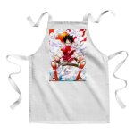 Tablier enfant - peinture one piece luffy - 100% coton - qualit premium - lavable - style classique