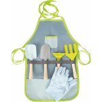 Tablier de jardinage pour enfants - petit pied - avec gants et 4 outils de jardinage