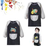 Tablier peinture enfant - blouse peinture enfant - 2 pices - impermable - manches longues - 6 - 12 ...