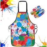 Tablier peinture enfant - blouse imperm�able r�utilisable - 9 - 12 ans - cuisine peinture p�tisserie ...