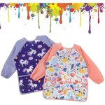 Tablier peinture enfant - unisexe - imperm�able - manches longues - 3 � 8 ans - violet