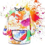 Tablier enfant - rutilisable - impermable - anti - salissure - taille rglable - 120 - 145cm