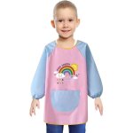 Tablier de peinture pour enfants - smock imperm�able - manches longues - poche spacieuse - polyester