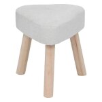 Tabouret thena blanc ivoire - atmosphera cr�ateur dint�rieur