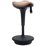 Tabouret assis - debout - homcom - ergonomique - hauteur r�glable rotatif � 360� - 34 x 34 x 685 - 835 ...