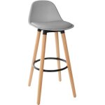 Chaise de bar maxon gris - atmosphera createur dinterieur