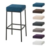Tabouret de bar - clp - montreal b80 - m�tal noir - rev�tement en tissu - hauteur de lassise 80 cm