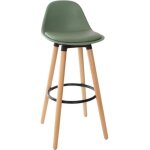 Chaise de bar maxon vert kaki - atmosphera createur dinterieur