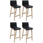 Lot de tabourets de bar en ch�ne 65cm tanna