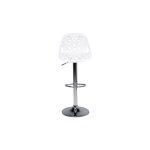 Tabouret de bar - kare - ornament blanc - assise r�glable - design travaill�