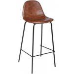 Tabouret de bar marron collection vladi - atmosphera - cuisine - bois massif - contemporain Tabouret de bar marron collection vladi - atmosphera - cuisine - bois massif - contemporain
